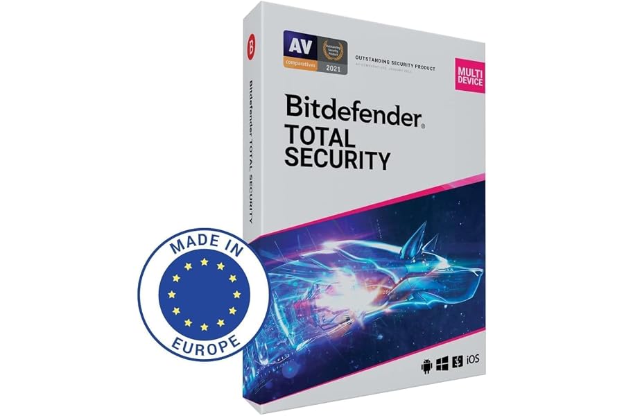 Bitdefender Total Security | 5 appareils | 1 an | PC/Mac/Smartphone | Code envoyé par la poste