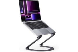 Podstawka Pod Laptopa Maxonar, Ergonomiczna Aluminiowa Podstawka Pod Laptopa, Regulowana Wysokość, Wentylowana, Składana na Biurku, łatwa do Przenoszenia, do MacBooka, Dell 11-15 "Szary