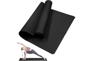 Classic Yoga Mat for Woman and Man, LULUWA Non Slip Portable 3mm Thick EVA Exercise Gym Mat for Fitness Yoga Pilates Workout Outdoor Camping Travelling