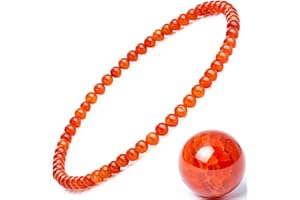 EUMENIDES Damen Stein Fußkettchen，Tigerauge Fußkettchen, Turmalin, Obsidian Fußkettchen,Achat Fußkettchen, 9,45 Zoll，6 MM/4 MM,