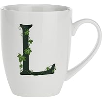 La Porcelaine Blanche - Verre Lettre S Avec Cuillère - Décoration