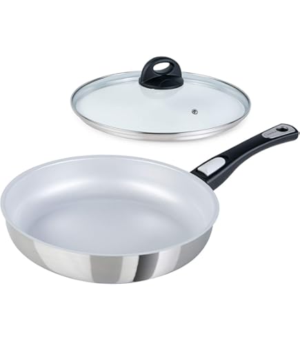 Genius Kochtopf Cerafit Steel Topf 24 Cm Edelstahl, Aluminium  1 Topf 1 Deckel S0b2o09u