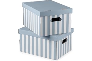 Compactor Set de 2 Boîtes en Carton Mariniere Taille M