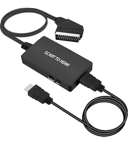 PremiumCord Converter SCART naar HDMI met 230V voeding, resolutie Full HD 1080p, kleur zwart