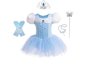 Lito Angels Robe de Ballet Princesse Tutu pour Enfants Filles, Justaucorps de Costume de Danse Ballerine, Taille 2-8 ans