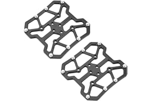 Eddwiin 1 par de adaptadores de Plataforma de Pedal sin Clip para Bicicleta de aleación de Aluminio para SPD(Negro)