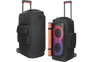 OURHZTB Lautsprecherhülle Kompatibel mit JBL PartyBox 320 Tragbarer Lautsprecher, Outdoor Party Reise Staubschutz Schutzhülle Aufbewahrungstasche mit Fenstertaschen für JBL PartyBox 310 und Zubehör