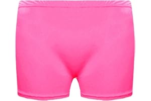Unbranded Mädchen Microfiber Hot Pants Kurze Hose Tanzen Fitness-Studio Stretch Shorts Alter 5-12