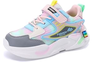 AFJYG Kinderschuhe Jungen Sportschuhe Mädchen Turnschuhe Atmungsaktiv Kinder Sneaker Leicht Klettverschluss EU 28-39