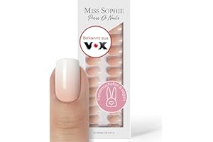 ‎MISS SOPHIE Original Miss Sophie Press On Nails | 32 Stück | Nude Babyboomer | Short Square | Für Fingernägel