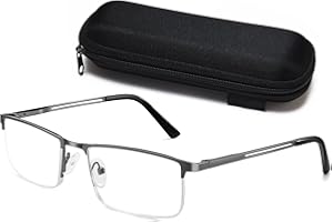 LITIMA Lesebrille Herren Blaulichtfilter Brille, Feder Scharnier Lesebrillen Sehhilfe Augenoptik Brille