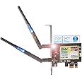 Ubit AX210 WiFi 6E PCIe Carte sans Fil WiFi Jusqu'à 5400Mbps(6GHz/5GHz/2.4GHz),BT5.2,OFDMA,MU-MIMO,Support Win 10/11 64bit