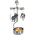 kingnero Rotary Candle Holder Spinning Candleholder Tea Light Candle Powered Carousel Small Gift (Elephant)