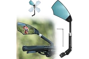 BAERTMY Retroviseur Velo Retroviseur Trotinette Electrique 360° Réglable Gauche Rétroviseur de Guidon pour Scooter Vélo De Route De Montagn