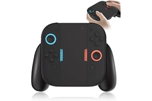 RunSnail Switch 2 JoyCon Ladegriff, Aufladehalterung für Switch 2 Joy con Controller, Ladegriffständer für Switch 2 Joy Con, Tragbares Switch2 JoyCon Controller Ladegerät mit Anzeigen, USB-C Kabel