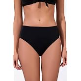 Endeep Kadın Hipster Y&uuml;ksek Bel Siyah Bikini Altı