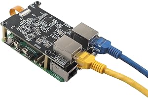 ZDE ZP595 PCIe to Dual 2.5G Ethernet Network Port HAT Adapter Expansion Board 2.5GB 2.5GBE for Raspberry Pi 5