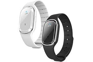 BXJINKELE GFOUK Ultraschallarmband, Ultraschall Armband Zum Abnehmen Damen, Ultraschall-Körperform-Armband, Ultrasonic Lymphdrainage Slimfit-Armband, Ultraschall Korperform Armband Damen Herren (Schwarz+Weiß)