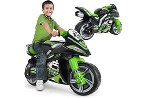 Jeździk Motocyklowy Dla Dzieci Winner XL – Czarny Motorek Biegowy Dla Dzieci Od 4 Do 7 Lat – Stabilny, Sportowy i Bezpieczny – Wyprodukowano w Hiszpanii - INJUSA