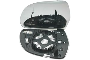 GENERIC FITS AUDI A4 2010-2015 WING MIRROR GLASS ASPHERIC HEATED LEFT BY WCM