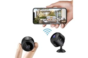 TYCRALI Mini Spy Camera, Wireless Camera 1080P Full HD with Audio and Video, Hidden Secret Baby Monitor Home Security Surveillance Cam with Night Vision Motion Detection for Outdoor/Indoor