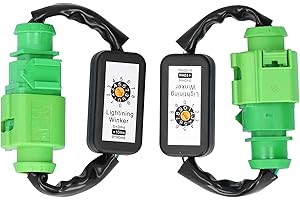 Qqmora Car Dynamic Turn Signal Blinker Module Waterproof LED Tail Lights Dynamic Turn Signal Adapter Harness Blinker Module Kits Fit for A6 C7 2012‑2018