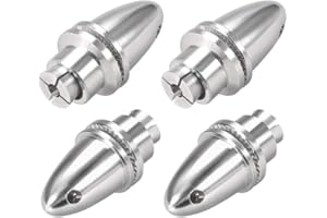 sourcing map 4Pcs RC Avion Fileuses Hélice Adaptateur Économiseur pour Arbre Moteur sans Balais (4mm Ouverture et 6mm Sortie Axe)