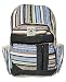 Produktbild Handgemachter Rucksack / Daypack / Backpack aus natürlichem Hanf mit Laptop-Tasche - UNISEX - MADE IN NEPAL (Blue Stripes)