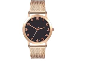 KaloryWee Montre Amoureux Couple Femme Homme Fashion Montre Pas Cher La Mode Cristal Cadeaux La Fête des Mères Quartz Aiguille Poignet Montre Analogique Acier Chic Casual