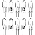 EKSAVE G4 Halogen Bulbs 20Watt 12Volt T3 2 Pin Bulb Warm White Dimmable 20W 12V 2700K Pack of 10