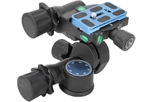 KIKYO Montaje de rótula, BENRO GD3WH Trípode esférico de engranaje tridimensional con rótula Plataforma cardán para cámara DSLR