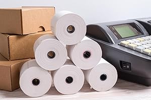 SMOOTH PAPERS 20 Rolls of Premium 80 x 80mm Thermal Paper Till Rolls, Receipt for EPOS POS, Cash Register, Credit Card Machine PDQ, for Epson Citizen Printer TH243 CBM232 CBM233 CBM253
