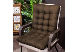 LUMoony 1Pcs Coussin de Chaise à Haut Dossier Coussin de Dossier épaissi pour Maison Chaise de Bureau siège de Voiture Chaise de Jardin extérieur ou intérieur Coussin à Haut Dossier