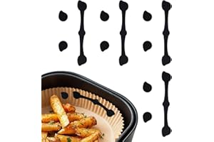 LOMPYEU 12 Stück Silikon Magnete für Airfryer -BPA-frei Magnete Airfryer Heißluftfritteuse Zubehör für Backpapier Zubehör für Ninja Cosori Philips Verhindert Verrutschen und Verbrennen