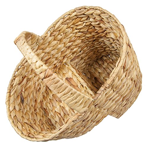 Woodluv Aufbewahrungskorb Wasserhyazinthe Treppe Schritt mit Griff, groß - 2