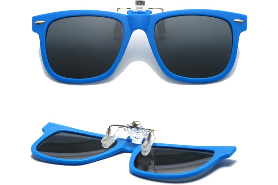 Kids Clip-On Polarised Sunglasses - UV Protection Flip-Up for Boys & Girls