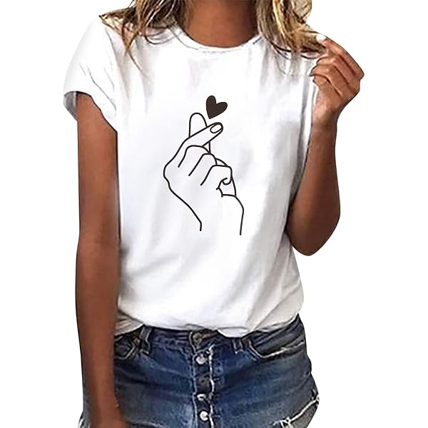 Maglietta Divertente Donna Con Teschio E Fiori, Grafica Vintage Gotica, Top In Cotone Manica Corta, Perfetta Per L'estate E Le Vacanze