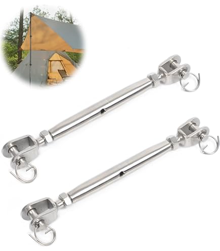 Ridoir Tendeur Inox Pour Câble 6 Mm - Fixation Bois, Plus De 200 Pièces, Métal Brut