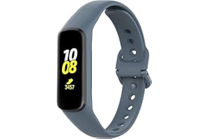 Shieranlee Pasek kompatybilny z Samsung Galaxy Fit E(SM-R375), regulowany, miękki silikonowy pasek do Samsung Galaxy Fit e R375