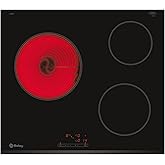 Balay 3EB714LR - Placa Vitrocerámica, 60 cm, 2 Zonas de Cocción, Gran zona 23 cm, Bisel delantero, Control Táctil
