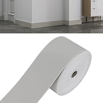 Battiscopa Morbido Autoadesivo, In PVC, Bianco, 10 Cm X 3 M, Listello Autoadesivo Per Cucina, Bagno E Soggiorno - 8