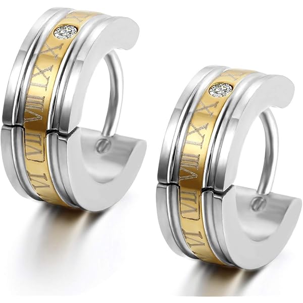 1 pz moda coreana in acciaio inox Cz orecchini Piercing all'orecchio
