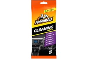 ARMOR ALL Polsterreinigungstücher 20 Stk. GAA38020ML für Sitze, Teppiche, Matten, Textilien u.v.m. , 38020L, Gelb Standard