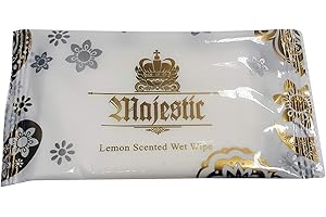 Large Lemon Fresh Wet Hand Wipes Towels Hot Cold Individually Wrapped - Catering Restaurants Home Takeaways Hotels Uk Store 247 (100)