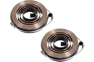 sourcing map 2 unids taladro prensa de resorte de alimentación de canilla de retorno conjunto de resorte de bobina 1540mm 56x10x1mm