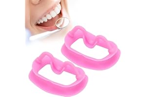 AGATIGE 2 Stück Dental-Mundöffner, wiederverwendbar, autoklavierbar, Silikon, Zahnaufhellung, Wangenhalter, Lippenhalter für Zahnarzt, Mundinspektion, Mundschutz, Challenge-Spiel (Rosa)