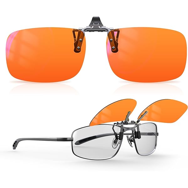 Goiteia Occhiali Da Guida Notturna Fotocromatici A Clip, Per Uomo E Donna, Pieghevoli, Anti-riflesso Dei Fari/lampadine LED, Protezione UV400, 57 X 36 Mm (clip Fotocromatica Per Guida Notturna