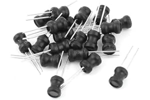 UXCELL Sourcingmap® 20 Dip Mounted 10MH Inductance 6mmx8 mm Radial Lead Power Inductor