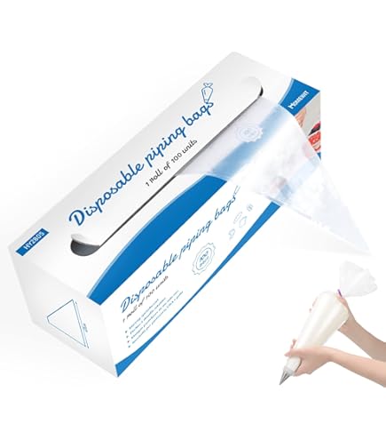 Silikomart Sac A Poche Spritzbeutel - 24 Stück Einweg Tortenbeutel 36 Cm