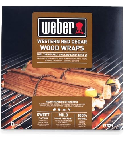 Lot De 8 Planches à Fumer XXL Hickory - Plaque Barbecue Bois Pour Gaz, Charbon, Électrique - Poisson Et Viande